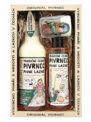 Kosmetická sada Pivrnec – sprchový gel 250 ml, pěna 500 ml a mýdlo 70 g  Bohemia Gifts